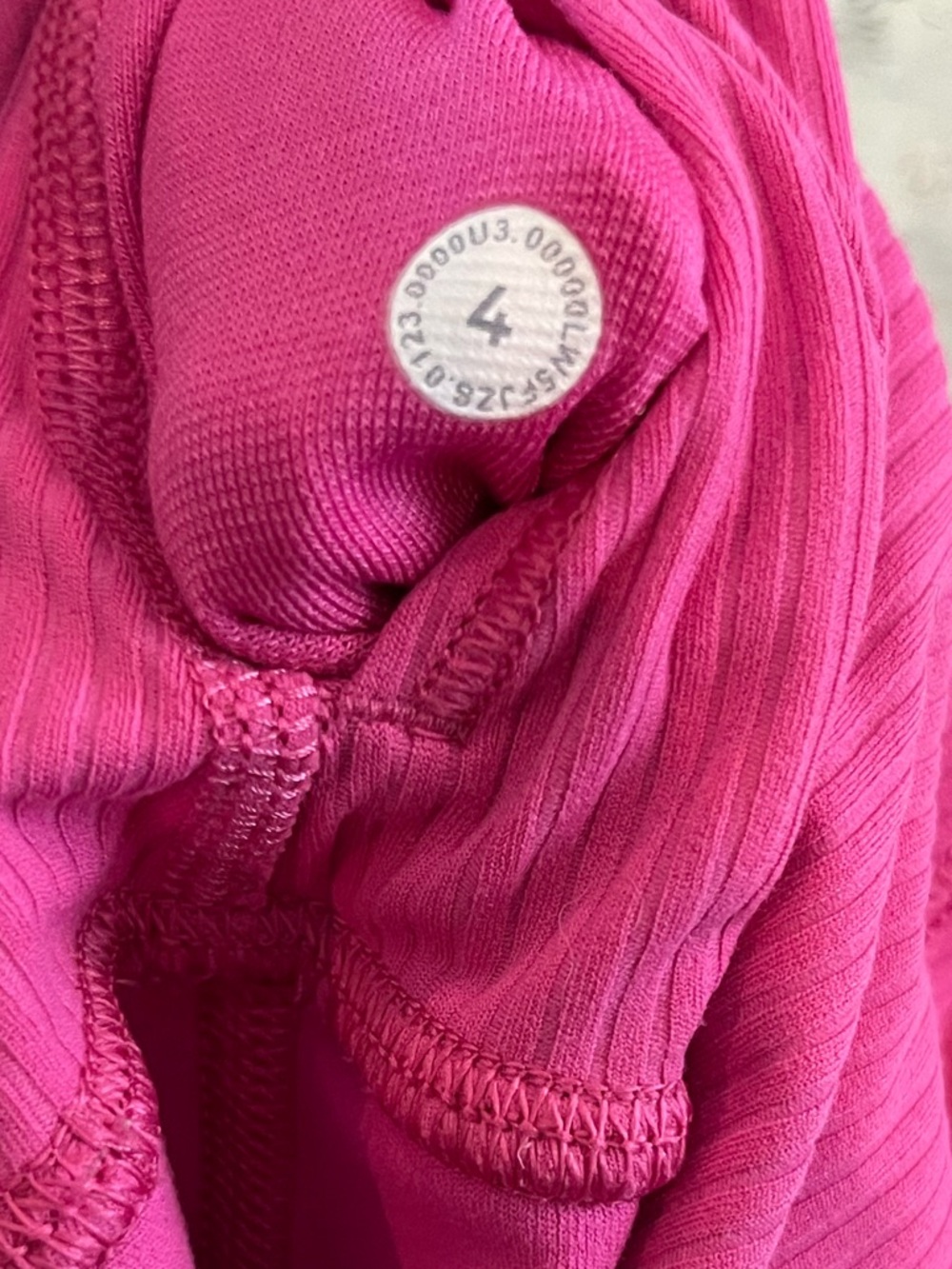 Lululemon Align Ribbed High-Rise Pant 25" Sonic Pink | size 4 - Picture 6 of 10